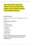 POUL 1010E EXAM 1 EXAM WITH &NewLine;CORRECT ACTUAL QUESTIONS AND &NewLine;CORRECTLY WELL DEFINED ANSWERS &NewLine;LATEST ALREADY GRADED A&plus; 