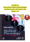 Test Bank for Guyton and Hall Textbook of Medical Physiology 14th Edition &vert; John E&period; Hall & Michael E&period; Hall &vert; Chapters 1&ndash;8