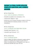 HAZMAT 5A FINAL PAPER UPDATED&NewLine;COMPLETE QUESTIONS AND CORRECT&NewLine;ANSWERS&NewLine;