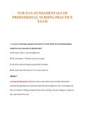 NUR 2115&colon; FUNDAMENTALS OF&NewLine;PROFESSIONAL NURSING PRACTICE&NewLine;EXAM