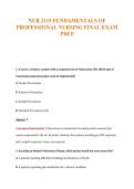 NUR 2115 Exam Compilations with Complete & Verified Solutions