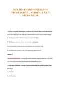 NUR 2115 Exam Compilations with Complete & Verified Solutions