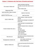Chapters 1-4 Medication Aide Final Review VA Questions and Answers &NewLine;