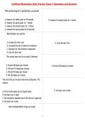 Certified Medication Aide Practice Exam 3 Questions and Answers &NewLine;