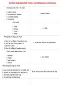 Certified Medication Aide Practice Exam 2 Questions and Answers &NewLine;