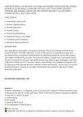 COMPTIA NETWORK&plus; N10-009 EXAM&ndash; QUESTIONS AND ANSWERS &vert; VERIFIED AND WELL DETAILED&NewLine;ANSWERS &vert; PLUS RATIONALES &vert; DOWNLOAD AND PASS &vert; LATEST EXAM UPDATE 2026&sol;2027&rsqb; &NewLine;QUESTIONS AND ANSWERS &vert; VERIFIED AND WELL DETAILED ANSWERS &vert; PLUS RATIONALES &vert;&NewLine;GUARANTEED P