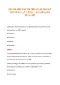 NR 508 ADVANCED PHARMACOLOGY&NewLine;MIDTERM AND FINAL EXAM BANK&NewLine;2026&sol;2027
