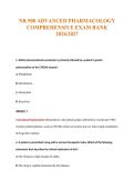NR 508 ADVANCED PHARMACOLOGY&NewLine;COMPREHENSIVE EXAM BANK&NewLine;2026&sol;2027