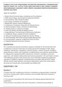 FLORIDA CLASS B AIR CONDITIONING CONTRACTOR EXAMINATION &vert; COMPREHENSIVE&NewLine;PRACTICE EXAM &vert; 150&plus; ACTUAL STUDY GUIDE QUESTIONS & 100&percnt; CORRECT ANSWERS&NewLine;WITH RATIONALES &vert; 2026&sol;2027 LATEST UPDATE &vert; ADVANCED CERTIFICATION REVIEW &&NewLine;VERIFIED SOLUTIONS