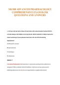 NR 508 Exam Compilations with Complete & Verified Solutions