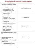 Certified Medication Aide Practice Exam 3 Questions and Answers &NewLine;