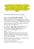 MCAT BIOLOGICAL & BIOCHEMICAL FOUNDATIONS&comma; CHEMICAL & PHYSICAL FOUNDATIONS PSYCHOLOGICAL&comma;  SOCIAL & BIOLOGICAL FOUNDATIONS&comma; CRITICAL  ANALYSIS & REASONING SKILLS EXAM QUESTIONS AND  CORRECT ANSWERS WITH RATIONALES GRADED A&plus;  LATEST