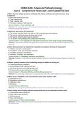 SUNY Downstate NRMS 5190 Advanced Pathophysiology &ndash; Exam 2 Comprehensive Review &vert; Questions & Answers &vert; Latest Fall 2026&period;