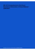 RN ATI Comprehensive Exit Exam 2026&sol;2027 &ndash; Questions&comma; Rationales & Comprehensive Nursing Study Material