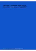 ServSafe 7th Edition 2026&sol;2027 &ndash; Study Guide&comma; Practice Questions & Answers Exam Prep
