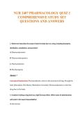 NUR 2407 Exam Compilations with Complete & Verified Solutions
