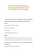 NUR 2407 Exam Compilations with Complete & Verified Solutions