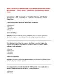 NRMS 5190 Advanced Pathophysiology Exam 1 Review Questions and Answers with Rationales &vert; 2026&sol;27 Update &vert; 100&percnt; Correct -SUNY Downstate Medical Center 