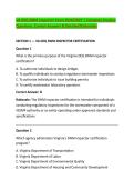 VA DEQ SWM Inspector Exam 2026&sol;2027 &vert; Complete Practice &NewLine;Questions&comma; Correct Answers & Detailed Rationales 