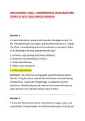 MSN 629 WEEK 3 QUIZ &ndash; COMPREHENSIVE EXAM QUESTIONS COMPLETE WITH 100&percnt; VERIFIED ANSWERS