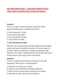 NSG 4800 COMPS EXAM 2 &ndash; QUESTIONS COMPLETE WITH 100&percnt; VERIFIED ANSWERS AND DETAILED RATIONALES
