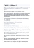 PUBH 101 Midterm 2 2026&sol;2027 &ndash; Study Guide&comma; Practice Questions & Answers