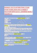 Dosage Calculations Final Exam Study Guide 2026&sol;2027 &vert; 500&plus; Practice Q&A & Rationales