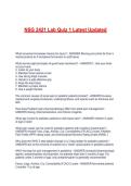NSG 2421 Lab Quiz 1 Latest Updated
