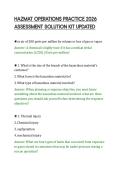 HAZMAT OPERATIONS PRACTICE 2026&NewLine;ASSESSMENT SOLUTION KIT UPDATED&NewLine;