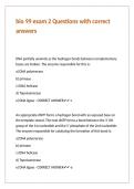 bio 99 exam 2 Questions with correct answers&period;