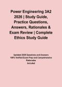 Power Engineering 3A2 2026 &vert; Study Guide&comma; Practice Questions&comma; Answers&comma; Rationales & Exam Review