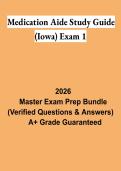 Medication Aide Study Guide Test PDF &vert; Certified Medication Aide Exam Prep&comma; Practice Test & Review 2026