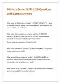 Midterm Exam - NURS 1100 Questions With Correct Answers