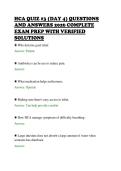 HCA QUIZ &num;3 &lpar;DAY 4&rpar; QUESTIONS&NewLine;AND ANSWERS 2026 COMPLETE&NewLine;EXAM PREP WITH VERIFIED&NewLine;SOLUTIONS