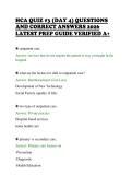 HCA QUIZ &num;3 &lpar;DAY 4&rpar; QUESTIONS&NewLine;AND CORRECT ANSWERS 2026&NewLine;LATEST PREP GUIDE VERIFIED A&plus;
