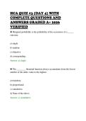 HCA QUIZ &num;3 &lpar;DAY 4&rpar; WITH&NewLine;COMPLETE QUESTIONS AND&NewLine;ANSWERS GRADED A&plus; 2026&NewLine;VERIFIED