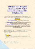 TABC Final Exam &vert; Complete Questions with 100&percnt; Verified Answers &vert; Newest Update 2026 &ndash; 2027 &lpar;Graded A&plus;&rpar;&NewLine;