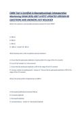 CNIM Test V-Certified in Neurophysiologic Intraoperative Monitoring EXAM 2026-2027 LATEST UPDATED VERSION 60 QUESTIONS AND ANSWERS JUST RELEASED