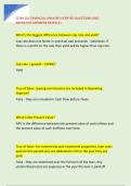 CCIM 101 FINANCIAL ANALYSIS VERIFIED QUESTIONS AND &NewLine;DEFINITIVE ANSWERS RATED A&plus;