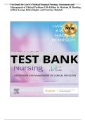 Test Bank for Lewis&rsquo;s Medical-Surgical Nursing&colon; Assessment and Management of Clinical Problems 13th Edition by Mariann M&period; Harding&comma; Jeffrey Kwong&comma; Debra Hagler & Courtney Reinisch &vert; Questions&comma; Answers and Rationales