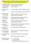 REHS&sol;RS Hazardous Materials Test with all Correct & 100&percnt; Verified Answers &vert;Latest Version &vert;Already Graded A&plus;