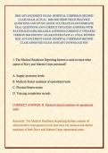 HM2 ADVANCEMENT EXAM&ndash; HOSPITAL CORPSMAN SECOND CLASS EXAM ACTUAL  2026&sol;2027 HIGH YIELD PRACTICE QUESTIONS AND STUDY GUIDE ACCURATE EXAM COMPLETE REAL QUESTIONS AND CORRECT DETAILED ANSWERS WITH RATIONALES &lpar;100&percnt; RELIABLE ANSWERS&rpar; CURRENTLY UPDATED VERSION 