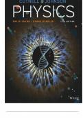 TEST BANK FOR Physics&comma; 12th Edition John D&period; Cutnell&comma; Kenneth W&period; Johnson&comma; David Young&comma; Shane Stadler Full 1-32 Chapters test bank included