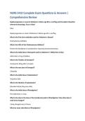 NURS 5432 Complete Exam Questions & Answers &vert; Comprehensive Review