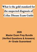 Celiac Disease Gold Standard Diagnosis Exam Guide PDF &vert; Diagnostic Testing&comma; Biopsy & Clinical Exam Review 2026