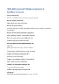 &NewLine;NURS 5350 Advanced Pathophysiology Exam 1 Questions & Answers