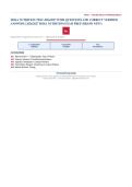 HOSA Nutrition Exam and Practice Competition 2026&sol;2027 &ndash; Questions and Answers &vert; 100&percnt; Verified &vert; Detailed Rationales &ndash; Pass Guaranteed &ndash; A&plus; Graded&NewLine;&NewLine;