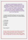 WGU D236 PATHOPHYSIOLOGY OBJECTIVE ASSESSMENT VERSION 2 COMPREHENSIVE PRACTICE EXAM 2026&sol;2027 & CURRENTLY UPDATED STUDY GUIDE COMPLETE ACCURATE EXAM REAL QUESTIONS WITH WELL ELABORATED ANSWERS AND DETAILED RATIONALES &lpar;100&percnt; CORRECT VERIFIED ANSWERS&rpar; LATEST