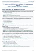 ELSEVIER HESI FUNDAMENTALS 2026&ndash;2027 &ndash; 175 PRACTICE QUESTIONS & ANSWERS&comma; COMPREHENSIVE NURSING STUDY GUIDE