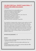 NSG 4800 COMPS Exam &ndash; 2026&sol;2027 Complete Edition &ndash; 77 &NewLine;Questions with Verified Correct Answers